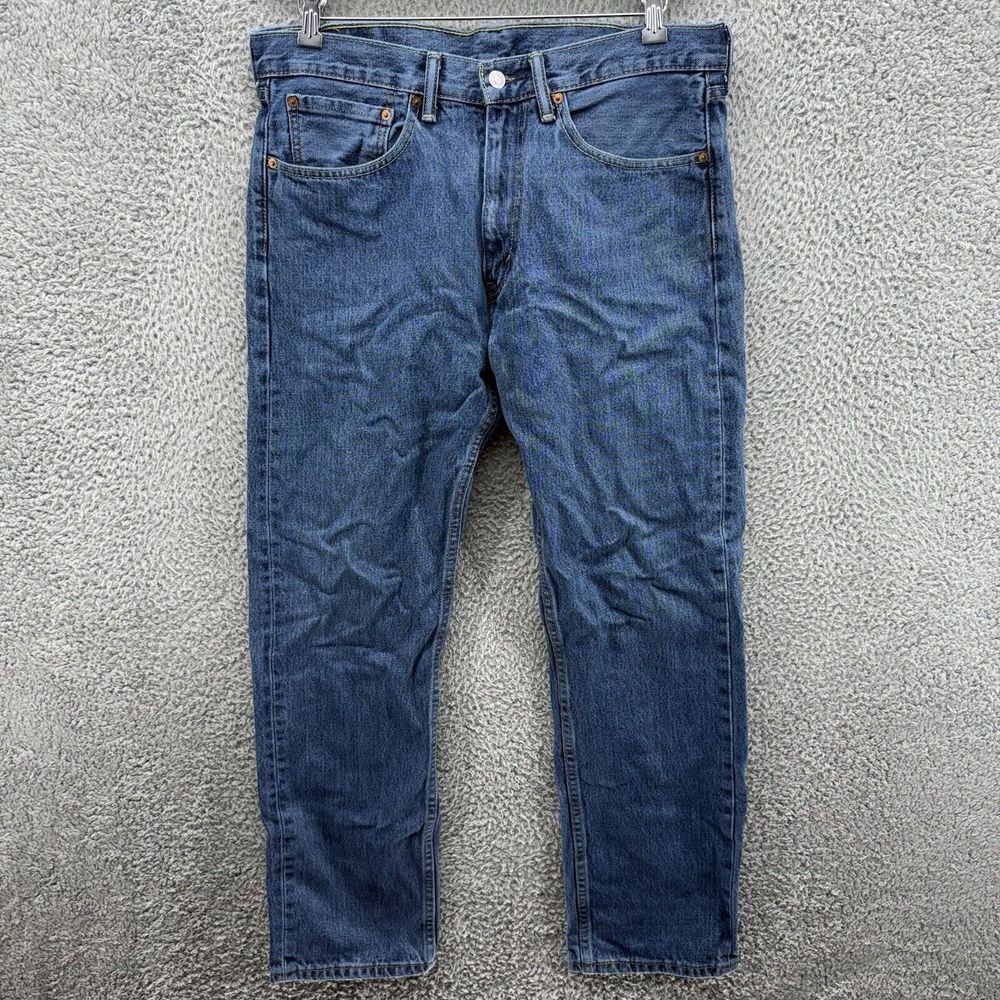 VTG Levis 505 Jeans Mens 34x32 (34x30) Straight‎ Regular Medium Wash USA 90s Y2K
